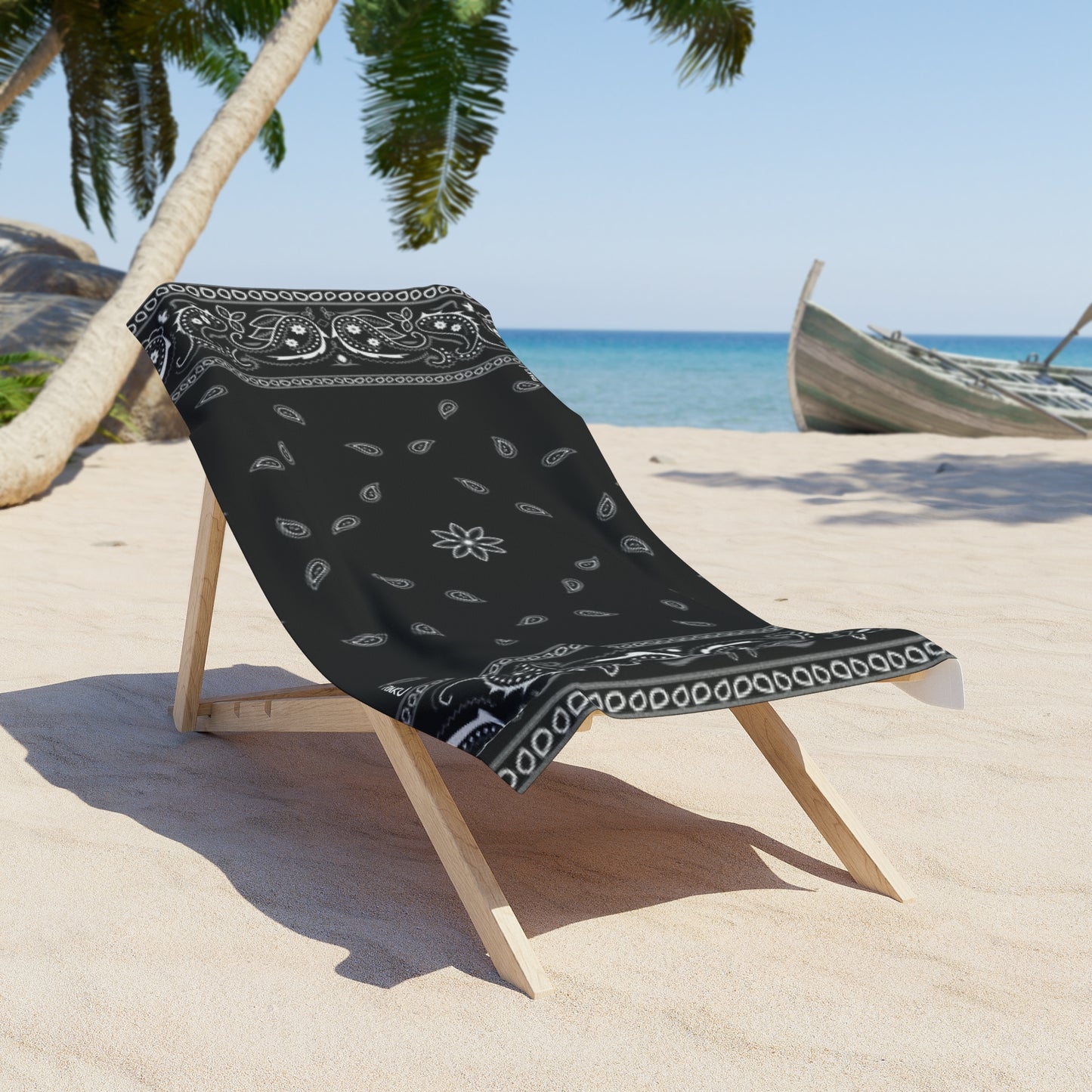 RAKU BLACK BANDANA TOWEL