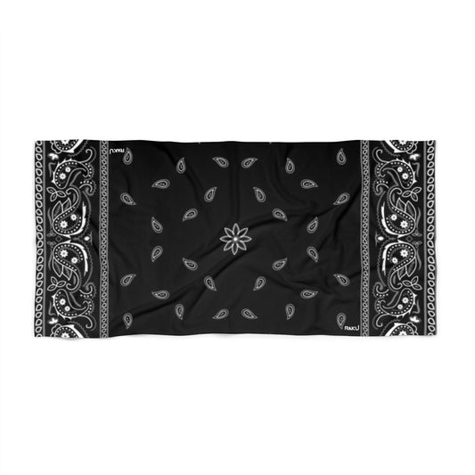 RAKU BLACK BANDANA TOWEL