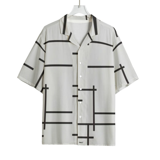 MEN'S  STRIPES HAWAIIAN SHIRT