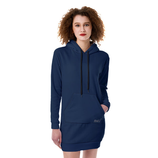 WOMEN LONG HOODIE DRESS