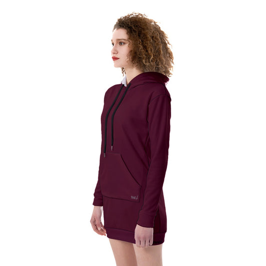 WOMEN LONG HOODIE DRESS