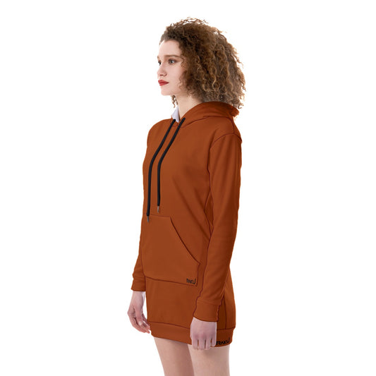 WOMEN LONG HOODIE DRESS