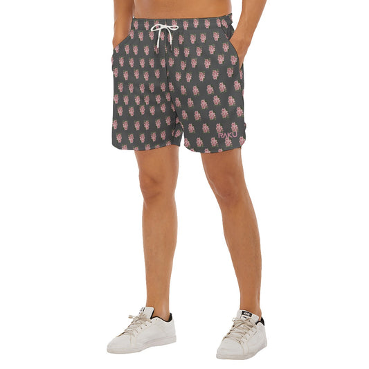 PINK FLORAL SPORT SHORTS